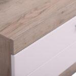 Επιπλο Τηλεορασης Remo Grey Oak / Λευκη Λακα 162x41x43εκ - Image 5