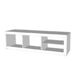 Επιπλο Τηλεορασης Remo Grey Oak / Λευκη Λακα 162x41x43εκ - Image 7
