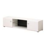 Επιπλο Τηλεορασης Rex Λευκο / Λευκη Λακα 170x41x41εκ