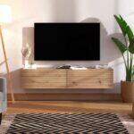 Επιπλο Τηλεορασης Royan TV 154 2k2v Artisan Oak Χρωμα 154x42x32εκ - Image 2