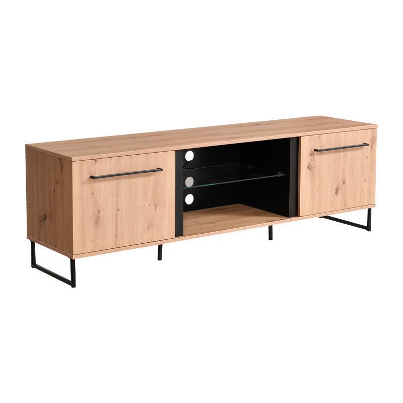 epiplo-tileorasis-sardinia-tv-170-artisan-oak-mayro-170542541689672901 Επιπλο Τηλεορασης Sardinia TV 170 Artisan Oak / Μαυρο 170,5x42x54εκ - Image 1
