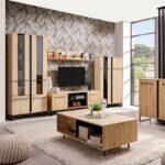 Επιπλο Τηλεορασης Sardinia TV 170 Artisan Oak / Μαυρο 170,5x42x54εκ - Image 2