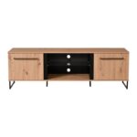Επιπλο Τηλεορασης Sardinia TV 170 Artisan Oak / Μαυρο 170,5x42x54εκ - Image 3