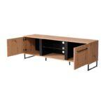 Επιπλο Τηλεορασης Sardinia TV 170 Artisan Oak / Μαυρο 170,5x42x54εκ - Image 4