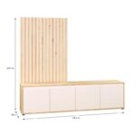 Επιπλο Τηλεορασης Stonex Artisan Oak Με Sand Χρωμα 189x42x170εκ - Image 6