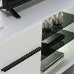 Επιπλο Τηλεορασης Trentino TV 150 Λευκο-Μαυρο-Λευκη Λακα 150x42x50εκ S.p.f - Image 6