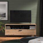 Επιπλο Τηλεορασης Umbria TV 140 Artisan-Μαυρο 137x40x57εκ - Image 2
