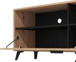 Επιπλο Τηλεορασης Umbria TV 140 Artisan-Μαυρο 137x40x57εκ - Image 5