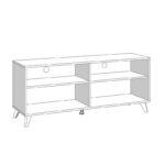 Επιπλο Τηλεορασης Umbria TV 140 Grey Oak-Μαυρο 137x40x58εκ - Image 6