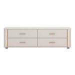 Επιπλο Τηλεορασης York 4f Cashmere/Artisan Oak Χρωμα 177x40x52εκ - Image 3