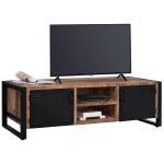 Επιπλο TV Turner HM8189.11 Μεταλλο & Μασιφ Ξυλο Mango Φυσικο 160x45x51υ Εκ.