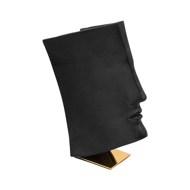epitrapezia-diakosmitiki-figoyra-fylliana-face-mayro-chroma-29x17x35ek1732800011 Επιτραπεζια Διακοσμητικη Φιγουρα Fylliana "Face" Μαυρο Χρωμα 29x17x35εκ - Image 1