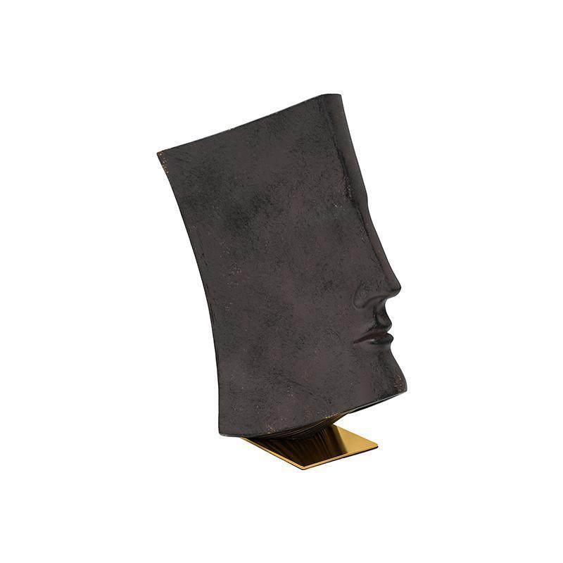 epitrapezia-diakosmitiki-figoyra-fylliana-face-mpronze-chroma-29x17x35ek1721637603 Επιτραπεζια Διακοσμητικη Φιγουρα Fylliana "Face" Μπρονζε Χρωμα 29x17x35εκ - Image 1