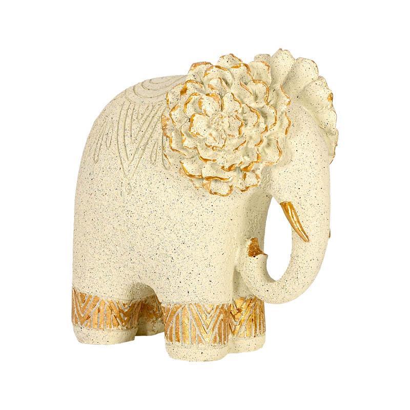 epitrapezia-diakosmitiki-figoyra-fylliana-fl25043-elephant-leyko-chryso-chroma-17x11x17ek1780572610 Επιτραπεζια Διακοσμητικη Φιγουρα Fylliana FL25043 Elephant Λευκο-Χρυσο Χρωμα 17x11x17εκ - Image 1