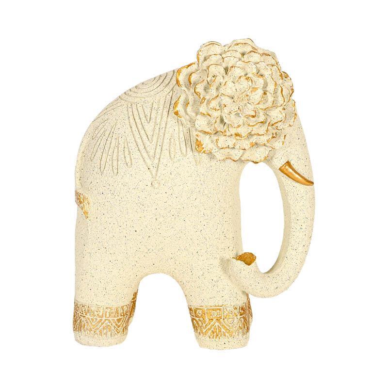 epitrapezia-diakosmitiki-figoyra-fylliana-fl2542-elephant-leyko-chryso-chroma-19x12x24ek1780572901 Επιτραπεζια Διακοσμητικη Φιγουρα Fylliana FL2542 Elephant Λευκο-Χρυσο Χρωμα 19x12x24εκ - Image 1