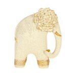 Επιτραπεζια Διακοσμητικη Φιγουρα Fylliana FL2542 Elephant Λευκο-Χρυσο Χρωμα 19x12x24εκ - Image 2