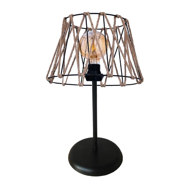epitrapezia-lampa-fylliana-7048-mayro-e271677591604 Επιτραπεζια Λαμπα Fylliana 7048 Μαυρο E27 30εκ - Image 1