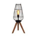 Επιτραπεζια Λαμπα Fylliana Cresset Μαυρο Χρωμα 30x30x65εκ E27