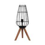 Επιτραπεζια Λαμπα Fylliana Cresset Μαυρο Χρωμα 30x30x65εκ E27 - Image 2