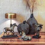 Επιτραπεζιο Βαζο Fylliana "Zebra" Μαυρο-Χρυσο Χρωμα 21,5x13x25,5εκ - Image 2