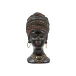 Επιτραπεζιο Διακοσμητικο "African Woman" Fylliana FL2447 Καφε-Χρυσο Χρωμα 11x13x23εκ