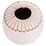 Επιτραπεζιο Διακοσμητικο Βαζο Lennox HM4675.02L Tερακοτα Σε λευκο--φ22x20υεκ. - Image 9