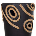 Επιτραπεζιο Διακοσμητικο Βαζο Dean HM4677.01L Τερακοτα Σε μαυρο--φ22x33υεκ. - Image 4
