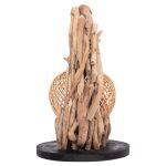 Επιτραπεζιο Διακοσμητικο Φωτιστικο Ashin HM4438 Driftwood--Rattan 30x30x49υεκ. - Image 5