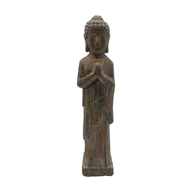 epitrapezio-diakosmitiko-fylliana-buddha-23695-kafe-chroma-11x11x465ek1717417512 Επιτραπεζιο Διακοσμητικο Fylliana Buddha 23695 Καφε Χρωμα 11x11x46,5εκ - Image 1