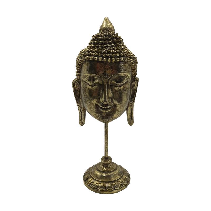 epitrapezio-diakosmitiko-fylliana-buddha-23767-chryso-chroma-14x11x36ek1717417202 Επιτραπεζιο Διακοσμητικο Fylliana Buddha 23767 Χρυσο Χρωμα 14x11x36εκ - Image 1
