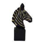 Επιτραπεζιο Διακοσμητικο Fylliana "Zebra" Μαυρο-Χρυσο Χρωμα 12,2x22x40,5εκ