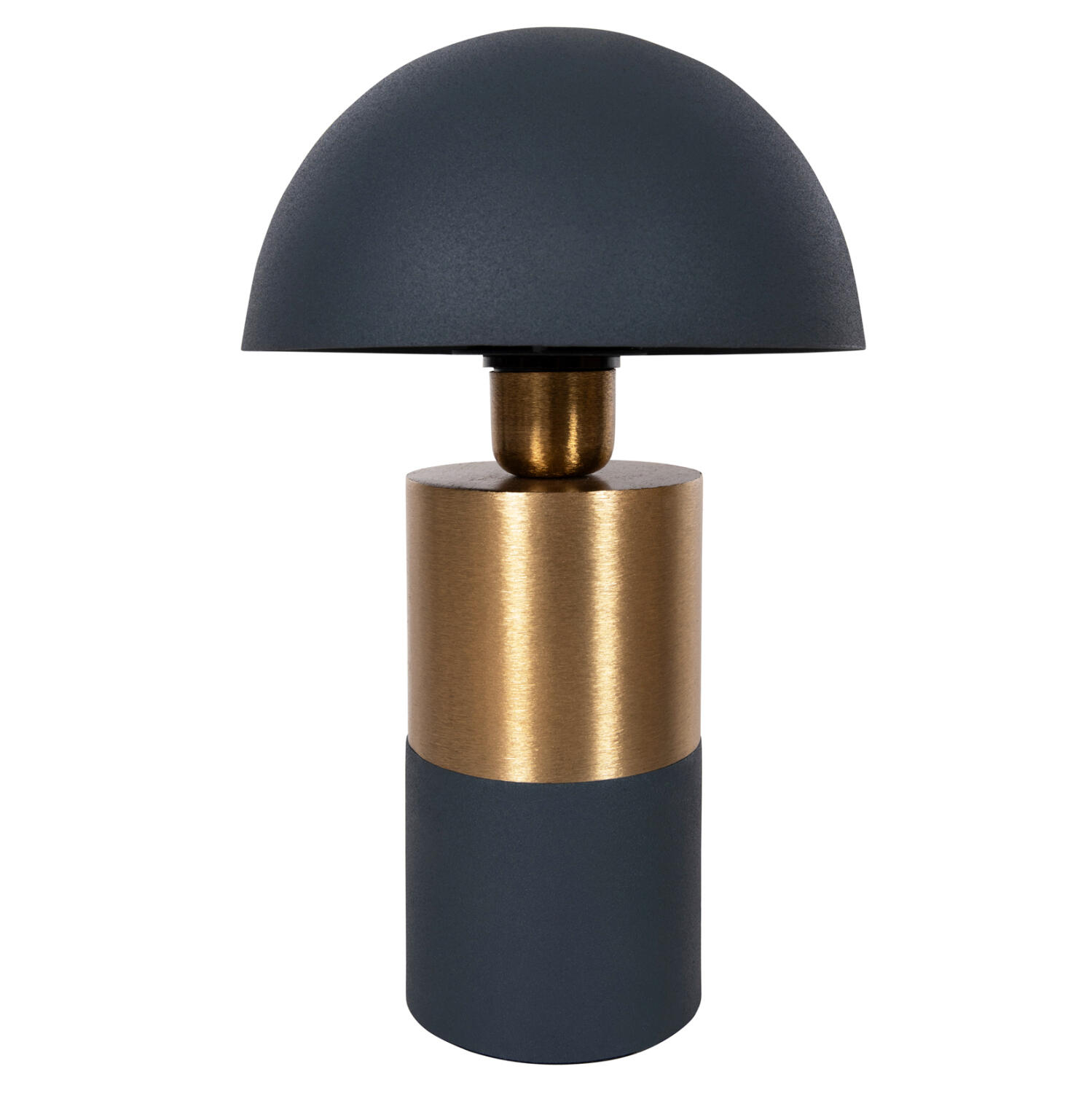 epitrapezio-fotistiko-fb9424505-metallo- Επιτραπεζιο Φωτιστικο Pune HM4245.05 Μεταλλο Σε Μπλε Ανθρακι-Χρυσο φ20,5x32,5υεκ. - Image 1