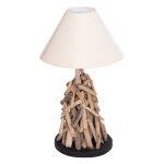 Επιτραπεζιο Φωτιστικο Twiggy HM4423 Driftwood & Λευκο Καπελο φ35x61υεκ. - Image 3
