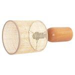 Επιτραπεζιο Φωτιστικο Lyktur HM4709 Μπεζ Καπελο Wicker-Ξυλινη Βαση φ15,5x35,5υεκ. - Image 4