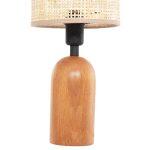 Επιτραπεζιο Φωτιστικο Lyktur HM4709 Μπεζ Καπελο Wicker-Ξυλινη Βαση φ15,5x35,5υεκ. - Image 7