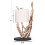 Επιτραπεζιο Φωτιστικο Bramble HM4873 Driftwood & Λευκο Καπελο φ28x65υεκ. - Image 2