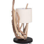 Επιτραπεζιο Φωτιστικο Bramble HM4873 Driftwood & Λευκο Καπελο φ28x65υεκ. - Image 6