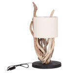 Επιτραπεζιο Φωτιστικο Bramble HM4873 Driftwood & Λευκο Καπελο φ28x65υεκ. - Image 9
