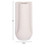 Επιτραπεζιο Κεραμικο Διακοσμητικο Glaze HM4612.01 Κρυσταλλικο Υπολευκο φ14x29υεκ - Image 8