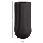 Επιτραπεζιο Κεραμικο Διακοσμητικο Glaze HM4612.02 Μαυρο Ματ φ14x29υεκ - Image 8