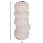 Επιτραπεζιο Κεραμικο Διακοσμητικο Rook HM4630.03 Γκρι Ματ φ12x30υ Εκ. - Image 7