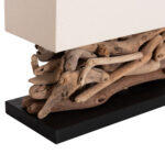 Επιτραπεζιο Ορθογωνιο Φωτιστικο Twiggy HM4432 Driftwood & Λευκο Καπελο 50x16,5x38υεκ. - Image 9