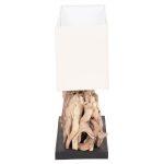 Επιτραπεζιο Ορθογωνιο Φωτιστικο Twiggy HM4434 Driftwood & Λευκο Καπελο 56x16.5x43υεκ. - Image 4