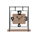 Επιτραπεζιο Ρολοι Fylliana "Swing" Nature Ξυλο-Μεταλλο 23.5x8x25.5εκ Sls
