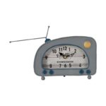 Επιτραπεζιο Ρολοι Fylliana "Vintage Radio" Μεταλλικο Σιελ Χρωμα 22x8x16εκ Sls - Image 2
