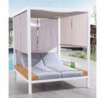 Fiorella White daybed Αλουμινίου