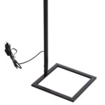 Φωτιστικο Δαπεδου Brans HM7532.11 Μεταλλο Μαυρο--Pvc Λευκο Καπελο 25x33x170υεκ. - Image 6