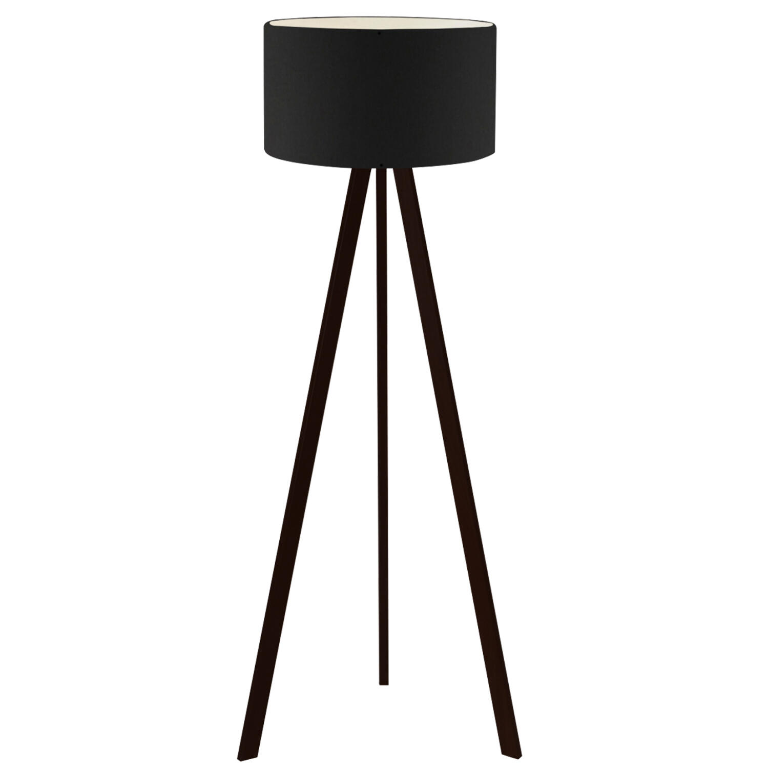 fotistiko-dapedoy-fb9757805-f38x140-ek Φωτιστικο Δαπεδου Ξυλινο Cruz Μαυρο HM7578.05 φ38x140 Εκ. - Image 1