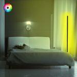 Φωτιστικο Δαπεδου Μαυρο Με Rgb LED & Ασυρματο Χειριστηριο HM7309 30x30x120 Εκ. - Image 8