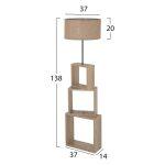Φωτιστικο Δαπεδου MDF Σοναμα-Μπεζ Καπελο HM7608.03 φ38x140υεκ. - Image 2